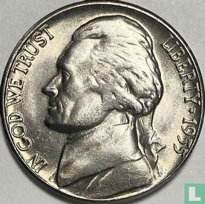 États-Unis 5 cents 1955 (D) - Image 1