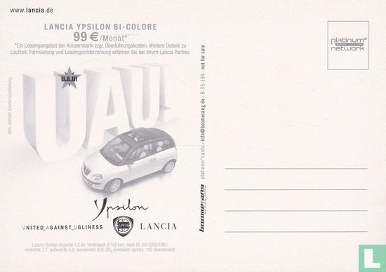 B05184 - Lancia Ypsilon "United against Ugliness" - Afbeelding 2