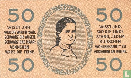 Bad Godesberg am Rhein 50 Pfennig 1920 - Afbeelding 2