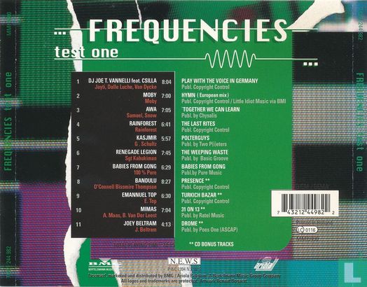 Frequencies - Test One - Afbeelding 2