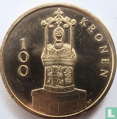 België Dworp 100 Kronen - Afbeelding 2