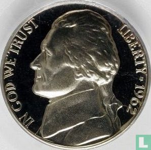 United States 5 cents 1962 (PROOF) - Image 1