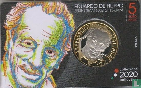 Italien 5 Euro 2020 (Coincard) "120th anniversary Birth of Eduardo De Filippo" - Bild 1