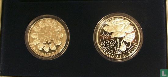 San Marino mint set 2002 (PROOF) "Welcome to the euro" - Image 2