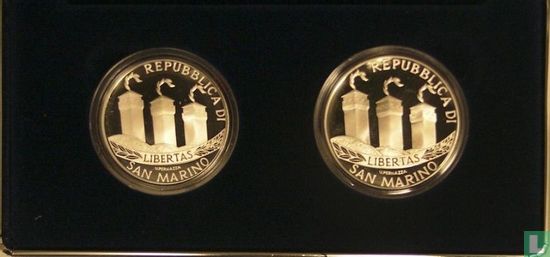 San Marino mint set 2002 (PROOF) "Welcome to the euro" - Image 3