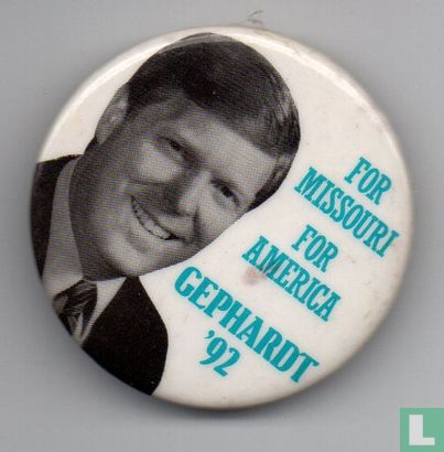 Dick Gephardt - Wikipedia For Missouri. For America. Gephardt '92  - Afbeelding 1