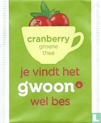 cranberry groene thee - Afbeelding 1