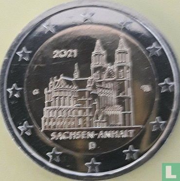 Duitsland 2 euro 2021 (G) "Sachsen-Anhalt" - Afbeelding 1