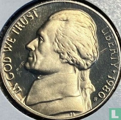 Vereinigte Staaten 5 Cent 1980 (PP) - Bild 1