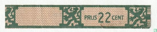 Prijs 22 cent - (Achterkant nr. 597 t.p.) - Afbeelding 1