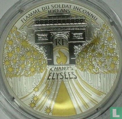 Frankrijk 10 euro 2020 (PROOF) "Les Champs-Élysées" - Afbeelding 2