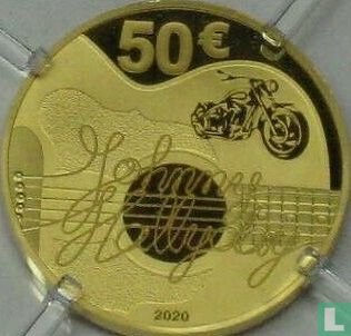 France 50 euro 2020 (PROOF) "Johnny Hallyday - 60 years of souvenirs" - Image 1