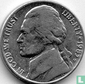 États-Unis 5 cents 1983 (D) - Image 1