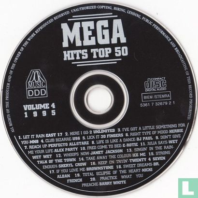 Het Beste Uit De Mega Hits Top 50 Van 1995 Volume 4 - Image 3