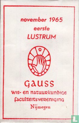 Eerste Lustrum Gauss - Afbeelding 1