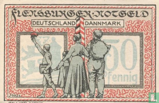 Flensburg 50 Pfennig - Bild 2