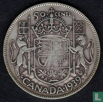 Canada 50 cents 1939 - Afbeelding 1
