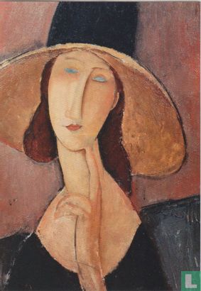Portrait of Jeanne Hébuterne  in a large hat, 1918/19 - Afbeelding 1