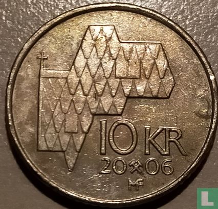 Norwegen 10 Kroner 2006 - Bild 1