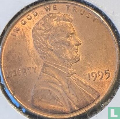 United States 1 cent 1995 (without letter - type 2) - Image 1