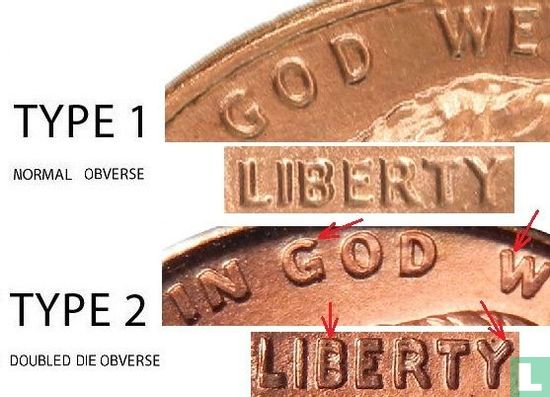Vereinigte Staaten 1 Cent 1995 (ohne Buchstabe - Typ 2) - Bild 3