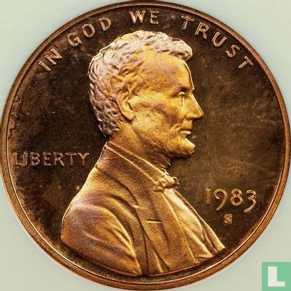 United States 1 cent 1983 (PROOF) - Image 1
