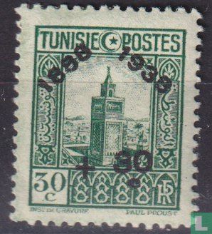 Postzegel uit 1931 met opdruk