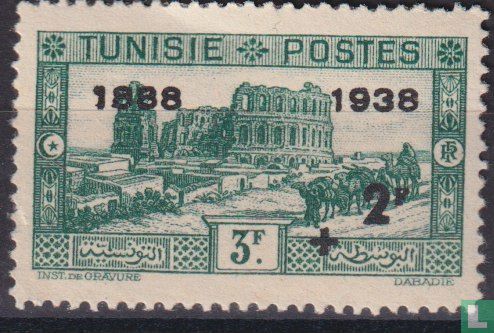 Postzegel uit 1931 met opdruk