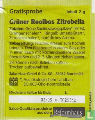 grüner Rooibos Zitrobella  - Afbeelding 2