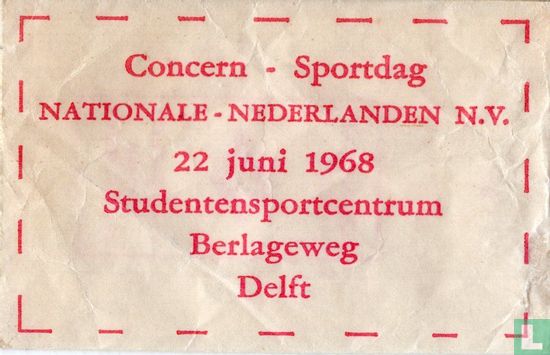 Concern Sportdag Nationale Nederlanden N.V. - Afbeelding 1
