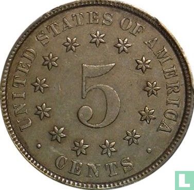 Verenigde Staten 5 cents 1883 (1883/2) - Afbeelding 2