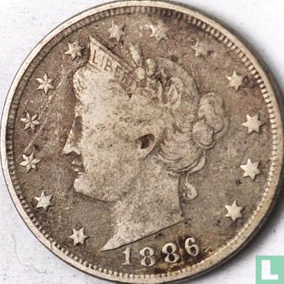 Verenigde Staten 5 cents 1886 - Afbeelding 1