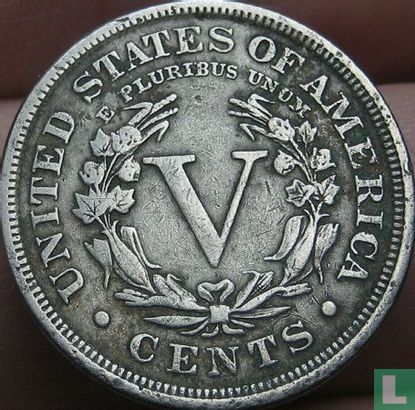 United States 5 cents 1898 - Image 2
