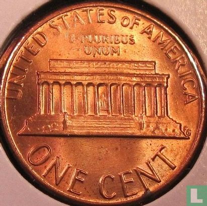 États-Unis 1 cent 1982 (zinc recouvert de cuivre - sans lettre - grande date) - Image 2