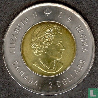 Canada 2 dollars 2020 (gekleurd) "100th anniversary Birth of Bill Reid" - Afbeelding 2