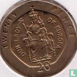 Gibraltar 20 pence 1988 (AA) "Our Lady of Europa" - Image 2
