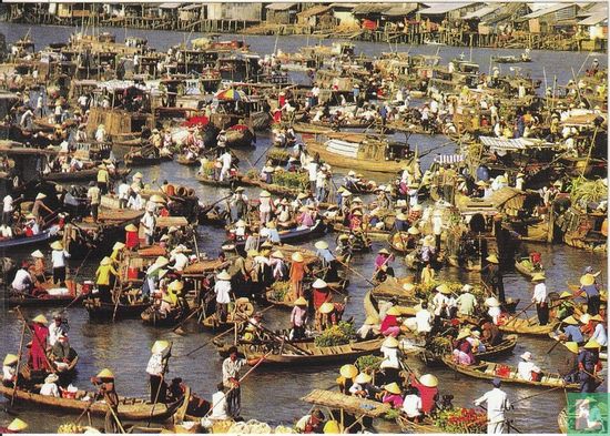 Market on the river - Afbeelding 1