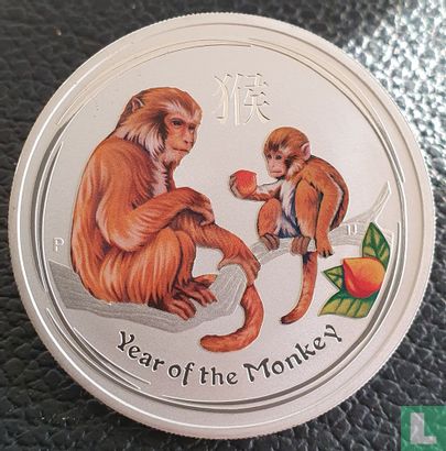 Australia 1 dollar 2016 (type 1 - coloured) "Year of the Monkey" - Image 2