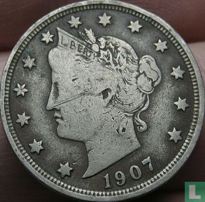 United States 5 cents 1907 - Image 1