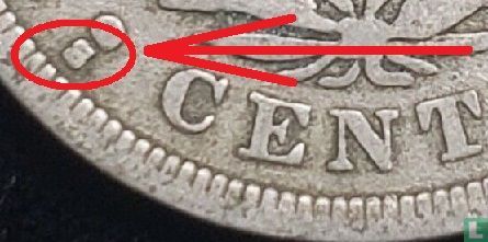 Verenigde Staten 5 cents 1912 (S) - Afbeelding 3