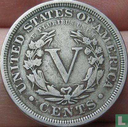 United States 5 cents 1901 - Image 2