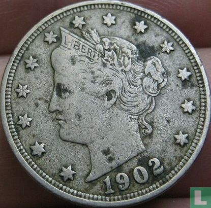 United States 5 cents 1902 - Image 1