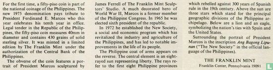 Philippinen 50 Piso 1975 "3rd anniversary of the New Society" - Bild 3