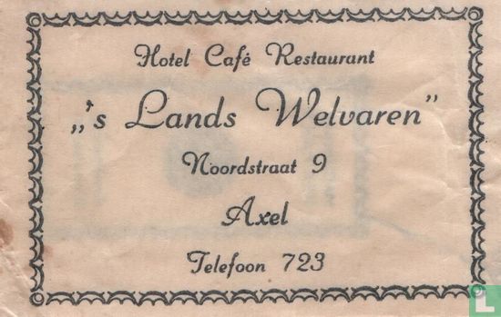 Hotel Café Restaurant " 's Lands Welvaren" - Afbeelding 1