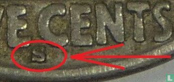 États-Unis 5 cents 1914 (S) - Image 3