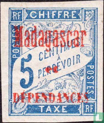 Type Duval, with overprint 