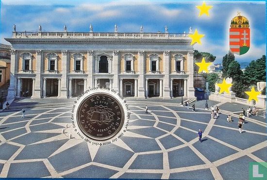Ungarn 50 Forint 2007 (Coincard) "50 years Signature of the Treaty of Rome" - Bild 1
