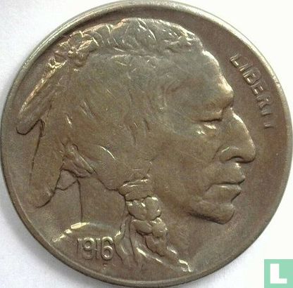 United States 5 cents 1916 (S) - Image 1
