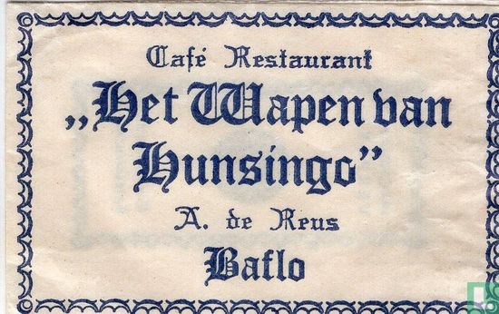 Café Restaurant "Het Wapen van Hunsingo" - Afbeelding 1
