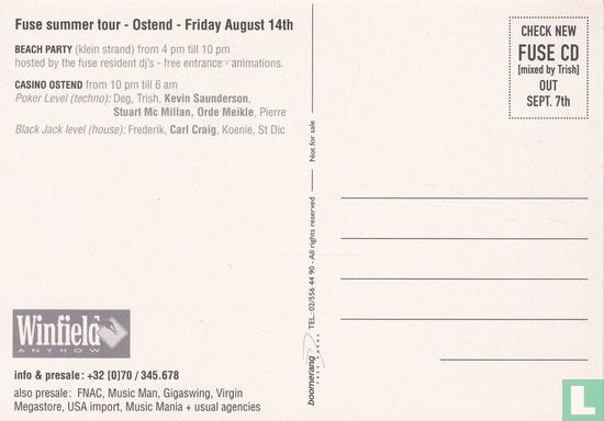 0780 - Winfield Fuse summer tour '98 - Afbeelding 2